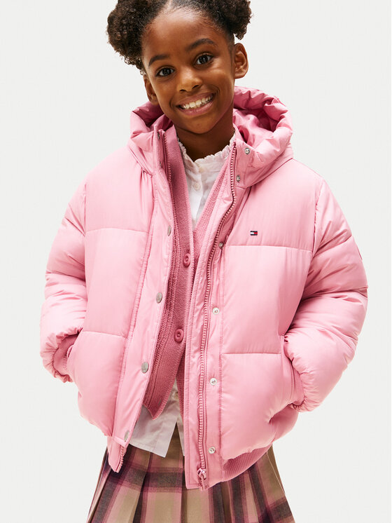 Tommy Hilfiger Tommy Hilfiger Ziemas jaka KG0KG08861 S Rozā Regular Fit