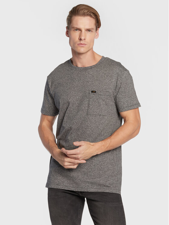 Lee Lee T-Shirt Ultimate Pocket L66JWT01 112321775 Szary Slim Fit