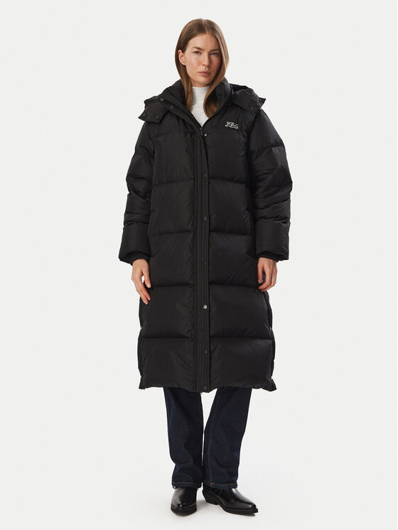 KARL LAGERFELD KARL LAGERFELD Ziemas jaka B4W15042 Melns Regular Fit