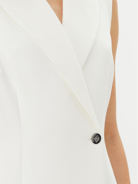 DKNY DKNY Sukienka koktajlowa DD5U1H66 Écru Slim Fit