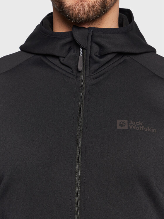 Jack Wolfskin Jack Wolfskin Majica dugih rukava Baiselberg 1710541 Crna Regular Fit