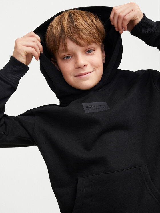 Jack&Jones Junior Jack&Jones Junior Majica dugih rukava Hakkai 12259809 Crna Loose Fit