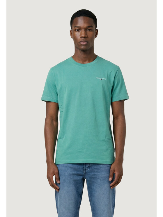 Tommy Jeans Tommy Jeans T-shirt TJM SLIM LINEAR CHES Verde Slim Fit
