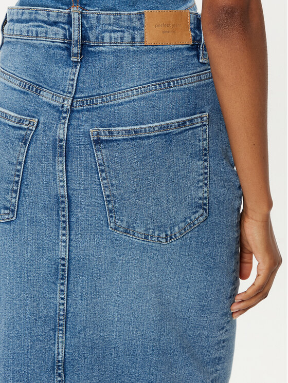 Gina Tricot Gina Tricot Jeansrock 24062 Blau Regular Fit