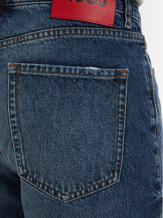 HUGO HUGO Дънкови шорти 50560386 Син Tapered Fit