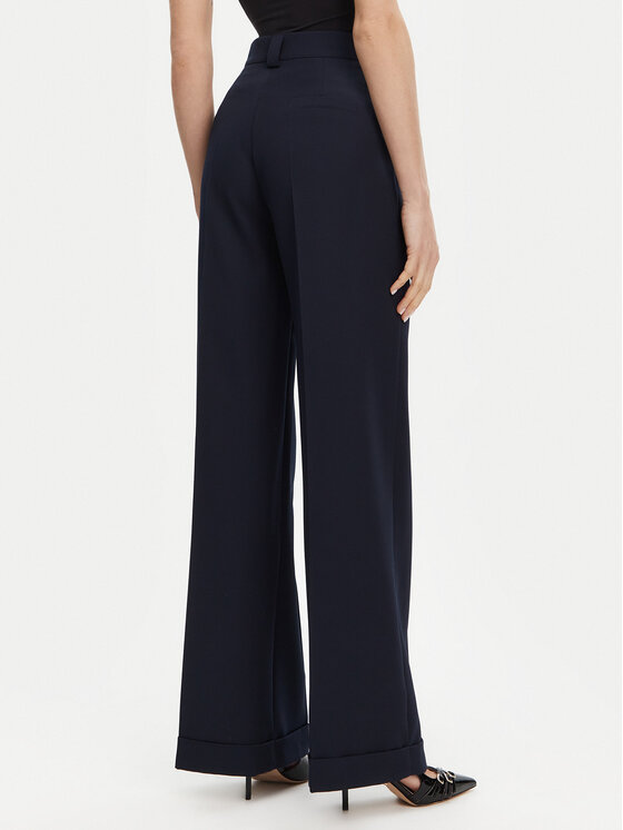 Maryley Maryley Pantaloni din material 25EB537/M26/43BL Bleumarin Regular Fit
