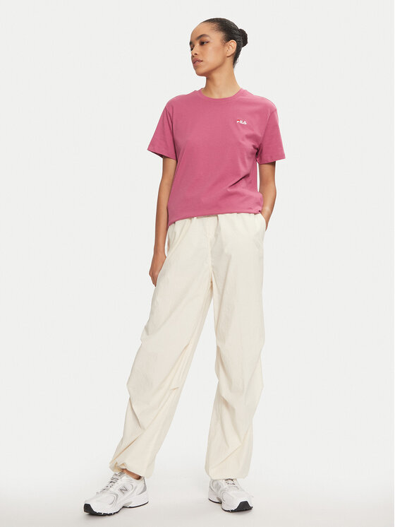 Fila Fila Тишърт Biendorf FAW0452 Розов Regular Fit