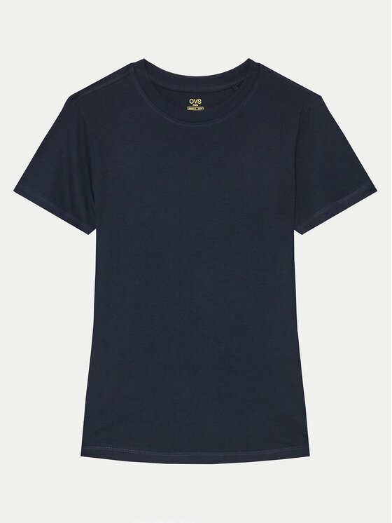OVS OVS Тишърт 2075387 Тъмносин Regular Fit