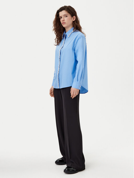 Motivi Motivi Košulja 5356W000379N Plava Relaxed Fit