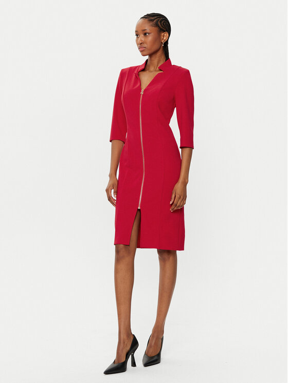 Rinascimento Rinascimento Kokteilinė suknelė CFC0121893003 Raudona Regular Fit