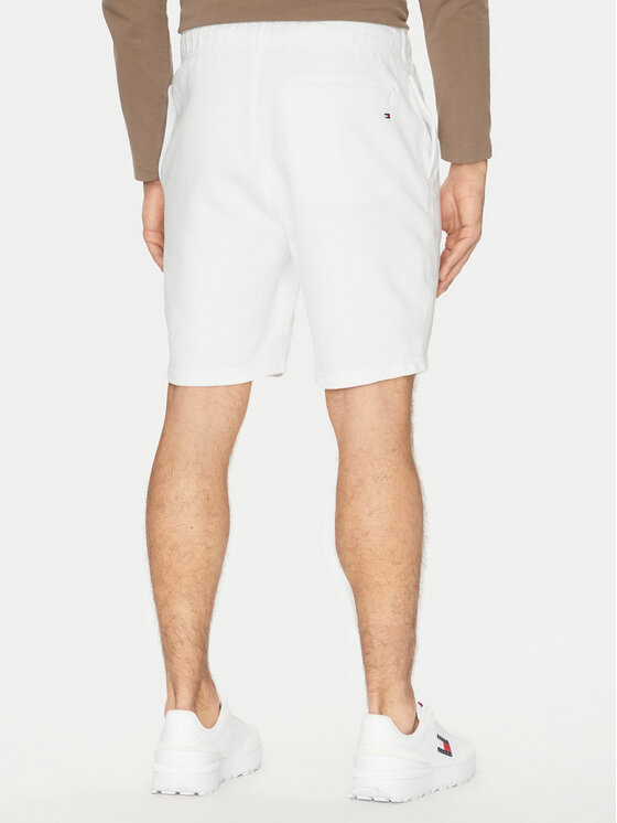 Tommy Hilfiger Tommy Hilfiger Αθλητικό σορτς Small Logo MW0MW38698 Λευκό Regular Fit