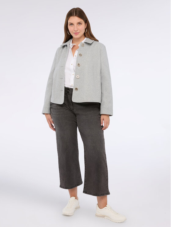 Fiorella Rubino Fiorella Rubino Płaszcz 8390T000338N013 Szary A-Line Fit