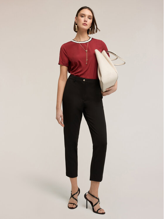 Motivi Motivi Pantaloni di tessuto P189W000833N033 Nero Boy Fit