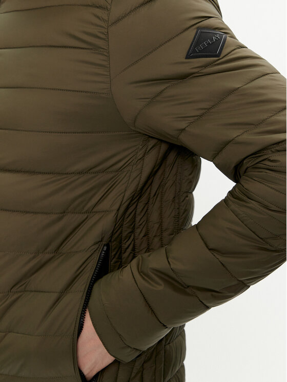 REPLAY REPLAY Демісезонна куртка M8261.000.84166D Зелений Regular Fit
