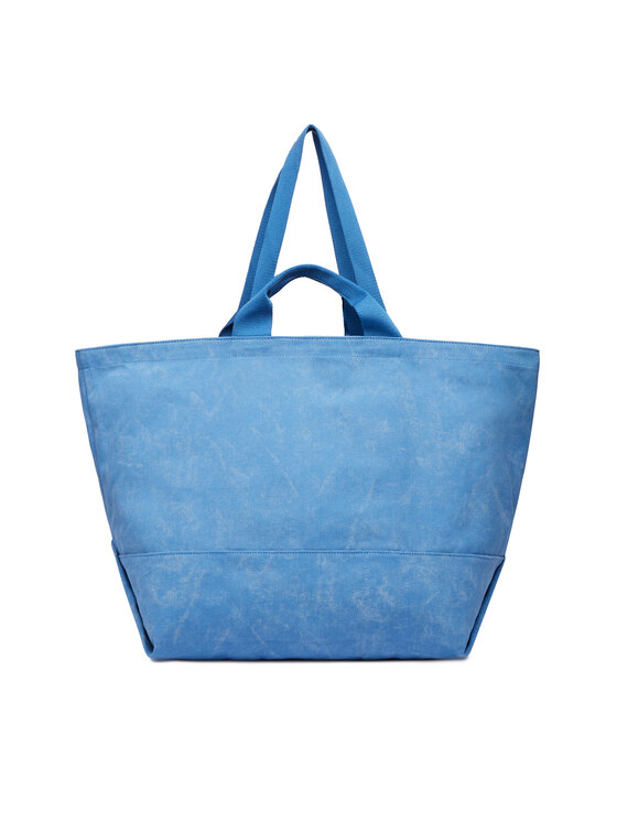 Tommy Jeans Tommy Jeans Handtasche Wavy Flag Canvas Tote Bag AW0AW18466 Blau