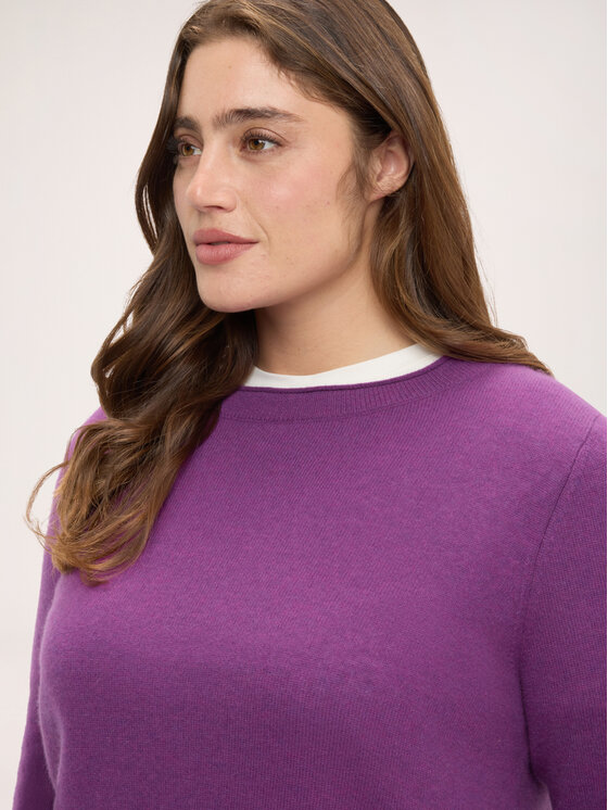 Fiorella Rubino Fiorella Rubino Sweter M301L008583N029 Fioletowy Regular Fit