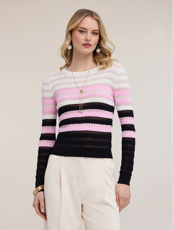 Motivi Motivi Sweter M169W003867N0S1 Różowy Regular Fit