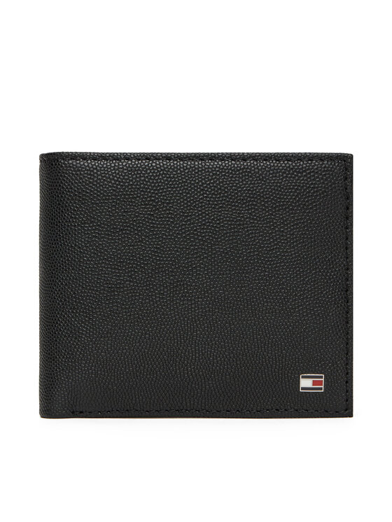 Portofel Mare pentru Bărbați Tommy Hilfiger Th Flag Cc And Coin AM0AM13519 Negru