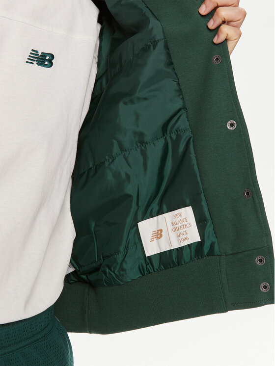 New Balance New Balance Kurtka bomber Greatest Hits WJ41509 Zielony Regular Fit