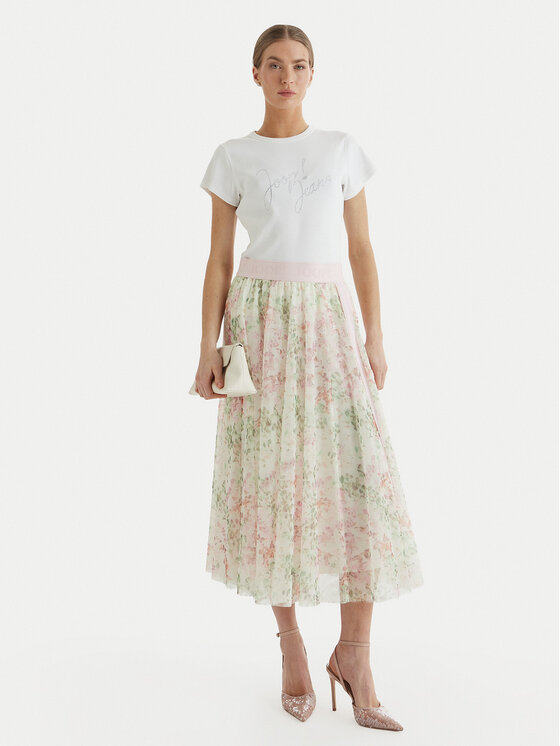 JOOP! Jeans JOOP! Jeans Majica Tineta 10019315 30102094 Bela Regular Fit