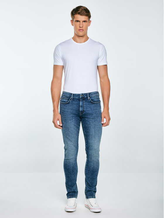 BIG STAR BIG STAR Jeansy TERRY CARROT Niebieski Tapered Fit