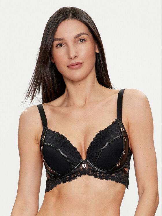 Hunkemöller Nedrček S Kostjo Desire 204556 Črna