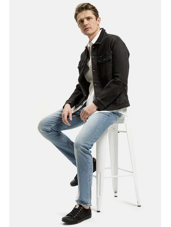 Cross Jeans Cross Jeans Koszula 35603-008 Biały Regular Fit