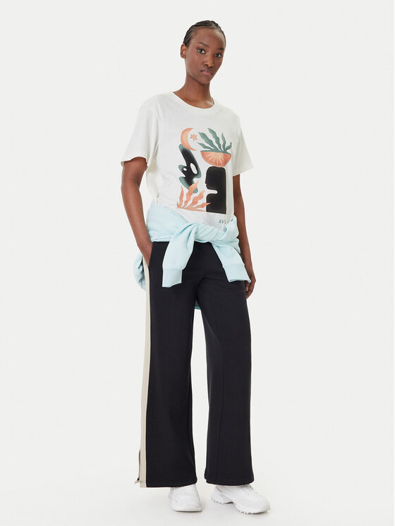 RVCA RVCA Tričko Collage EVJZT00163 Biela Easy Fit