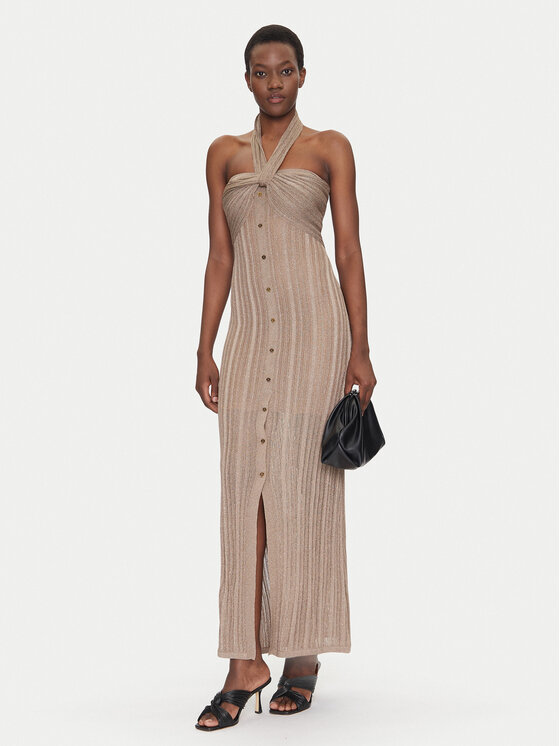 Marciano Guess Marciano Guess Úpletové šaty 5GGK48 5811Z Béžová Slim Fit