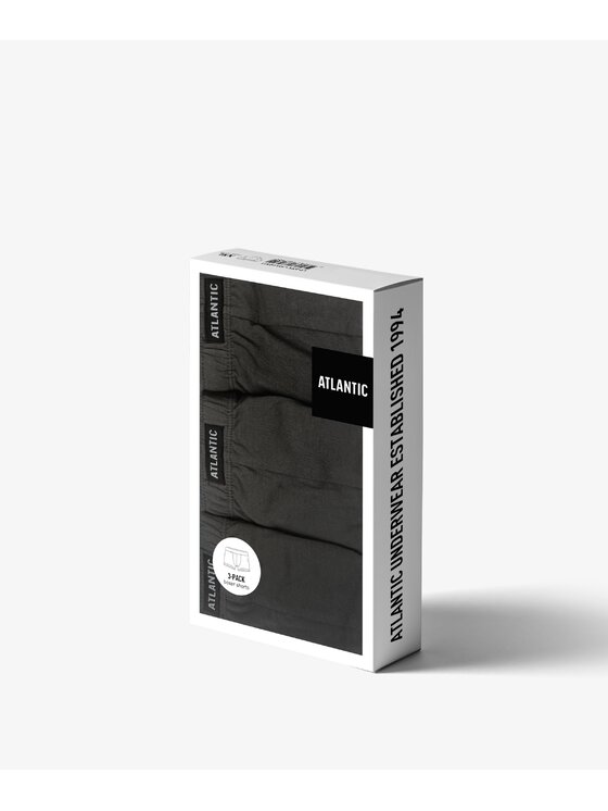 Atlantic Atlantic Komplet bokserek 3BMH-007-GRAFITOWY Szary