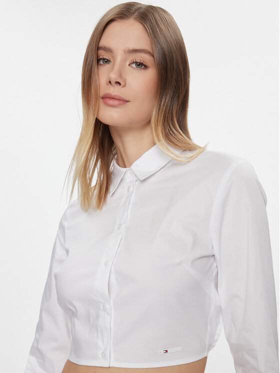 Tommy Jeans Tommy Jeans Camicia DW0DW17344 Bianco Slim Fit
