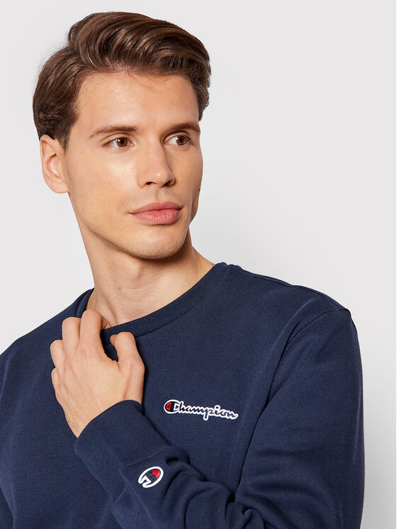 Felpa Logo 216476 Blu scuro Custom Fit