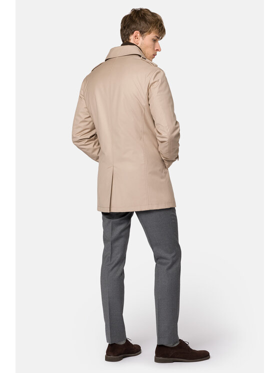Lancerto Lancerto Płaszcz przejściowy Altea PC131223000013 Beżowy Regular Fit