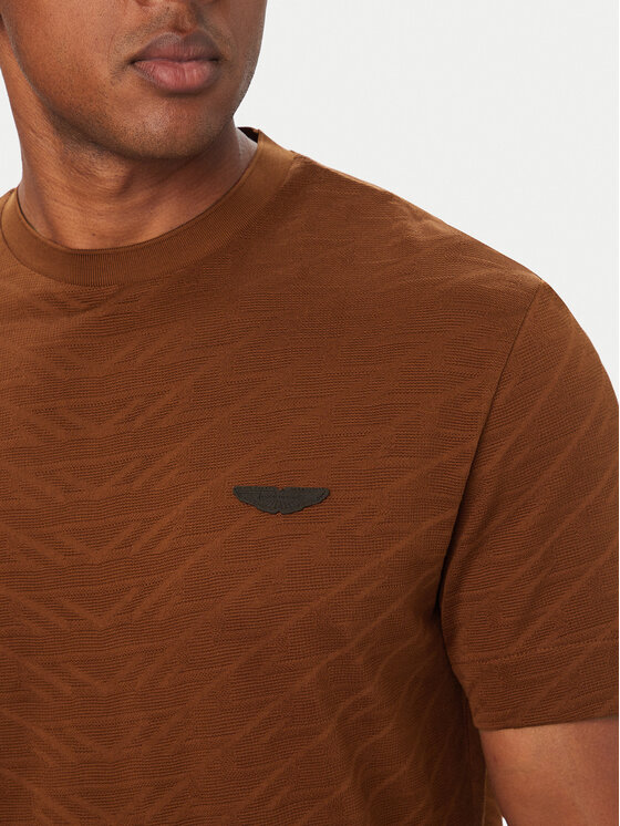BOSS BOSS T-Shirt C-Thompson 180_AM 50565175 Brązowy Regular Fit