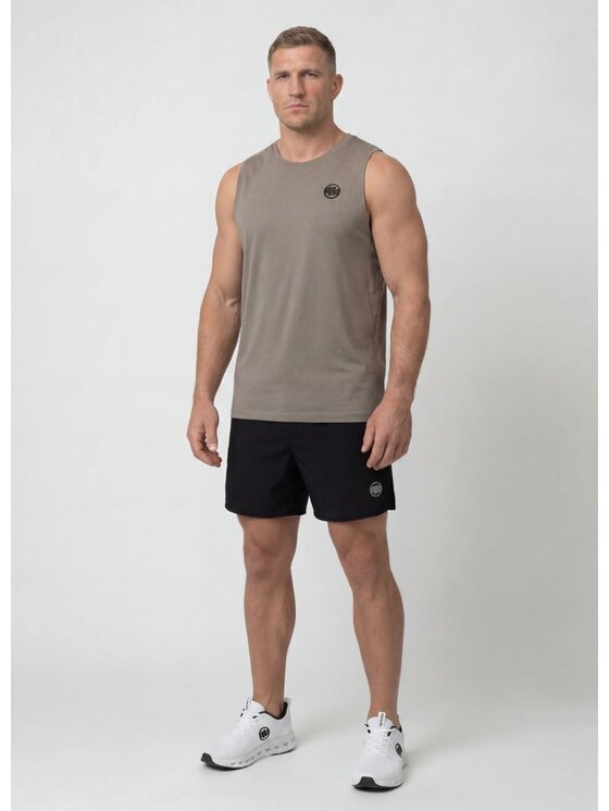 PITBULL PITBULL Tank top RUNWAY Brązowy Regular Fit