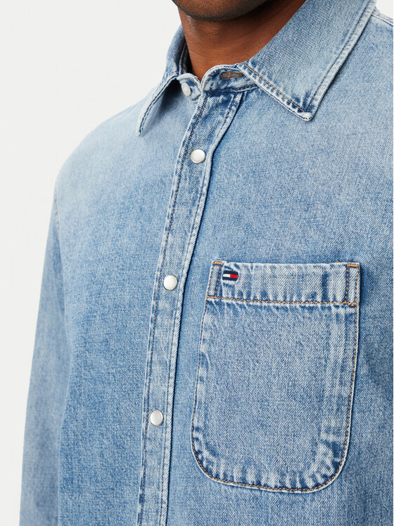 Tommy Jeans Tommy Jeans дънкова риза DM0DM23701 Син Regular Fit