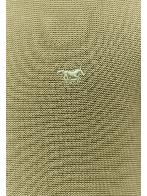 Mustang Mustang Kardigan Escondido Zielony Regular Fit