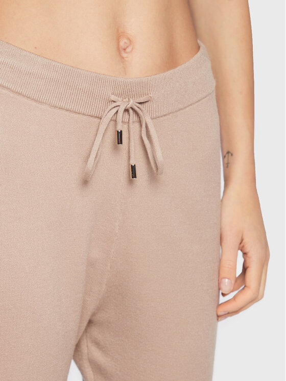 Liu Jo Sport Liu Jo Sport Kötött nadrág TF2106 MA63M Bézs Regular Fit