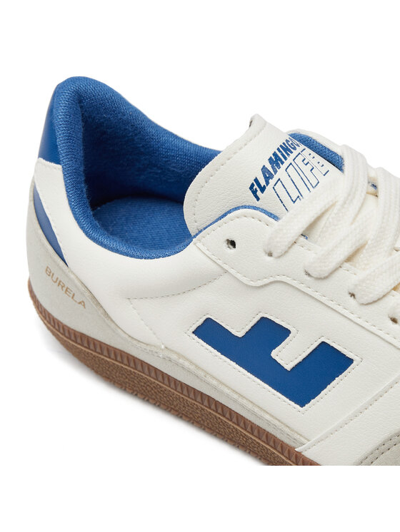 Flamingos Life Flamingos Life Sneakers Burela Slim Bsoliblu Bianco
