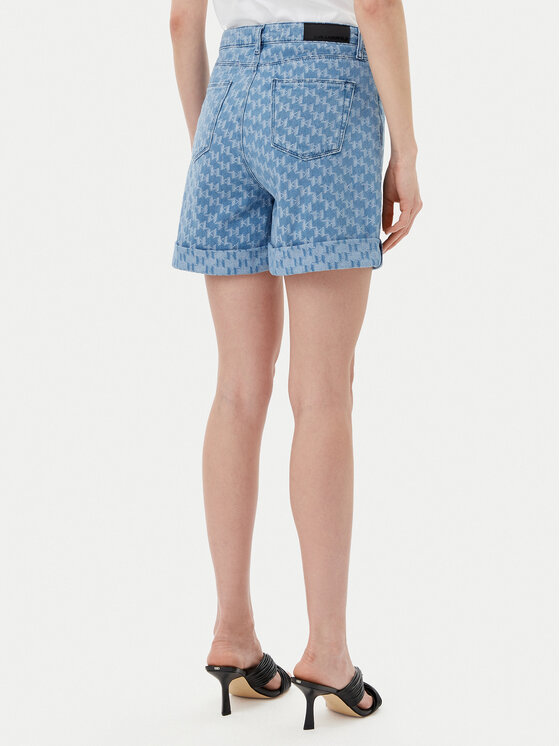 KARL LAGERFELD KARL LAGERFELD Pantaloni scurți de blugi A2W10111 Albastru Regular Fit