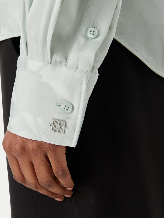 Calvin Klein Calvin Klein Košile LV044F107G Světle zelená Regular Fit