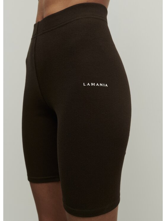 La Mania La Mania Szorty sportowe LIMI 3 Brązowy Classic Fit