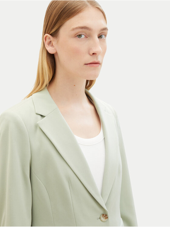 Tom Tailor Tom Tailor Marynarka 1040327 Zielony Regular Fit