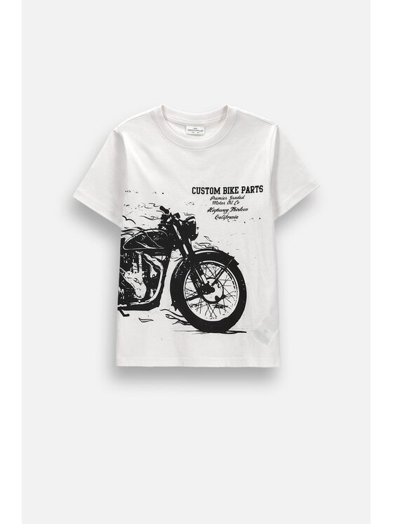 Coccodrillo Coccodrillo T-Shirt ZC6143217VBB-001 Biały Regular Fit