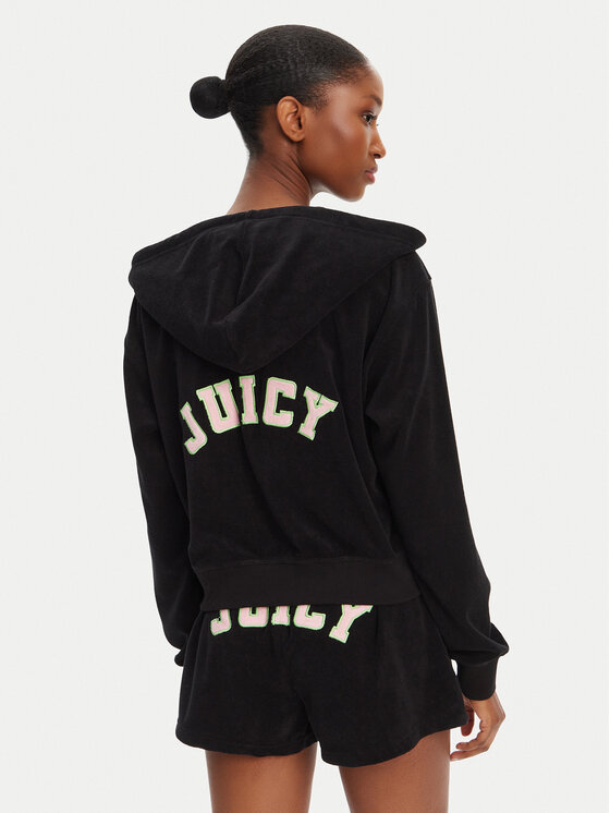 Juicy Couture Juicy Couture Bluza Nala JCWAS125321 Czarny Oversize