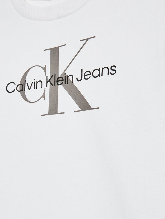 Calvin Klein Jeans Calvin Klein Jeans Bluzka Monogram IN0IN00005 Biały Regular Fit