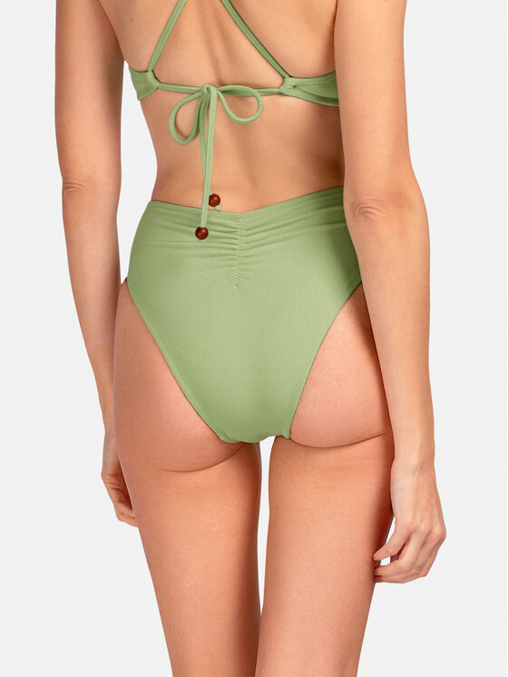 Miss Lou Miss Lou Dół od bikini D-OE2-Z Zielony