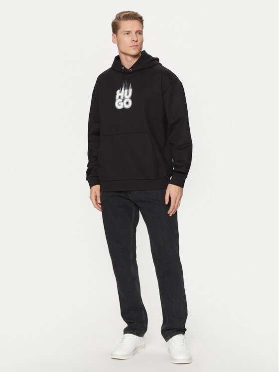 HUGO HUGO Felpa Defnio 50530428 Nero Relaxed Fit