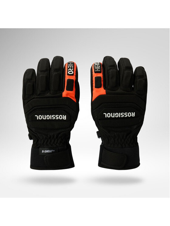 Rossignol Rossignol Rękawice narciarskie Jr Hero Ski Gloves R-Shell Dry Czarny