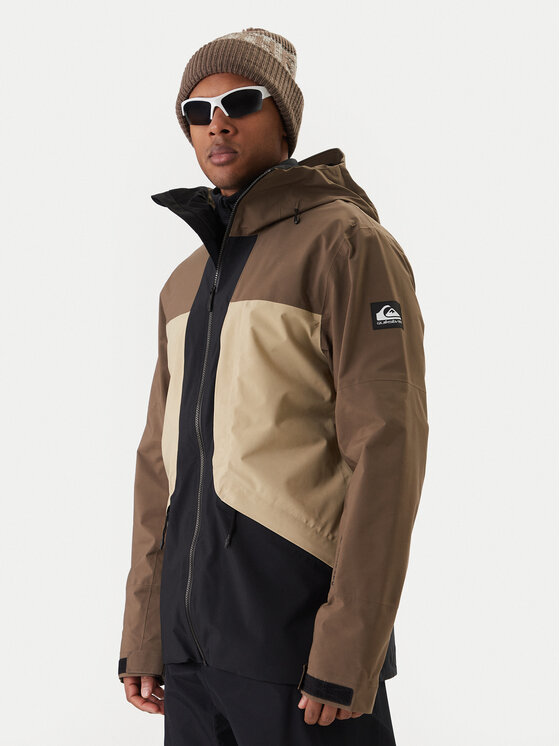 Quiksilver Quiksilver Snowboardová bunda Forever Stretch Goretex Jk EQYTJ03477 Hnedá Modern Fit